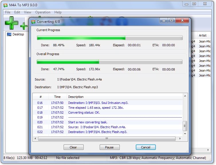 Screenshot for M4A To MP3 9.0.7